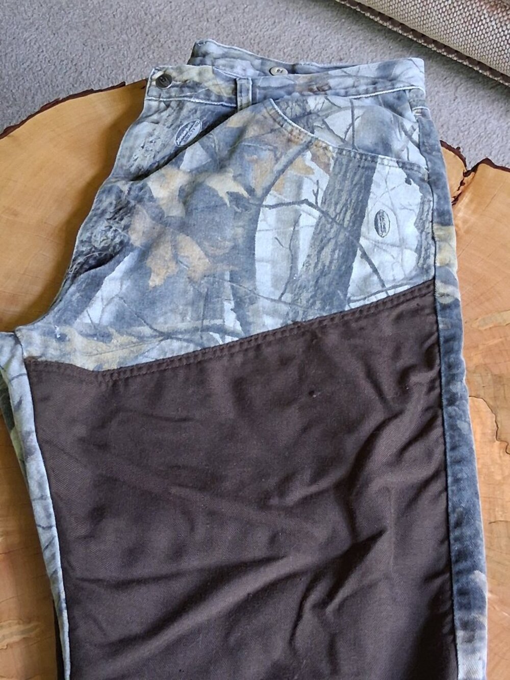Men's Wrangler Pro Gear Camo Brush Guard Hunting Pants 36X30 Realtree Hardwoods - Picture 5 of 14